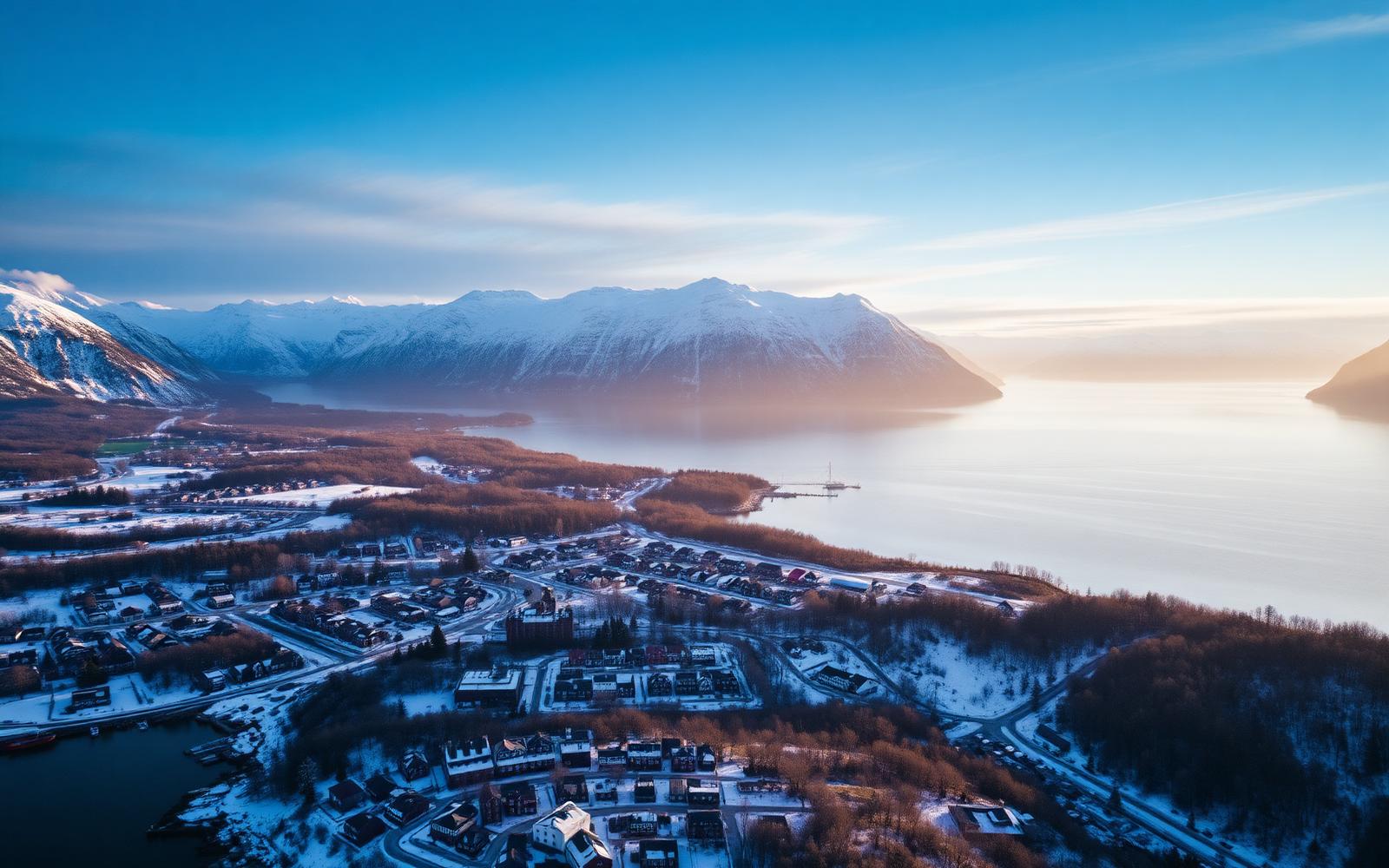 Utsikt over Fosen-regionen